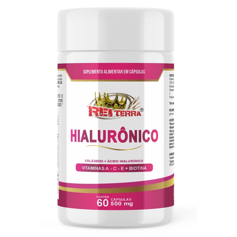 Ác.hialurôn.+colág. 500mg Rei Terra 60cps