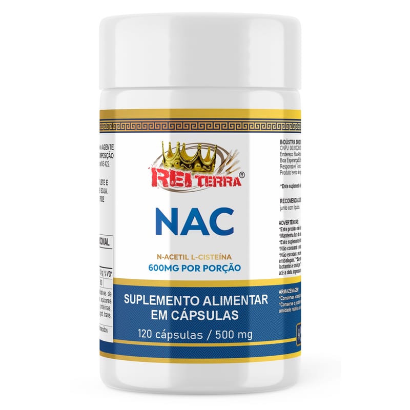 NAC 600mg Rei Terra 120cps