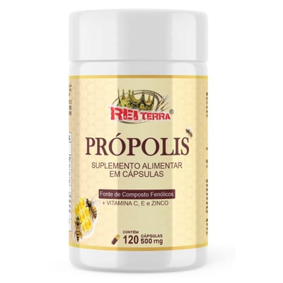 Própolis 500mg Rei Terra 120cps
