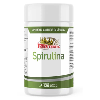 Spirulina 500mg Rei Terra 120cps