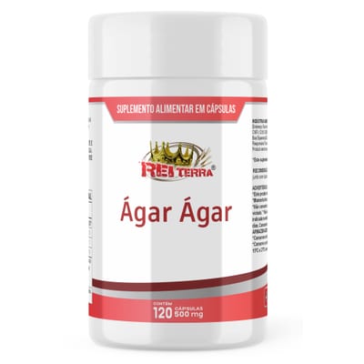 Ágar-Ágar 500mg Rei Terra 120cps