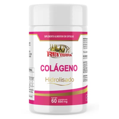 Colágeno hidrolisado 500mg Rei Terra 60cps