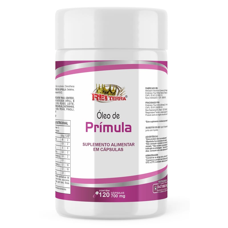 Óleo de Prímula 700mg Rei Terra 120cps