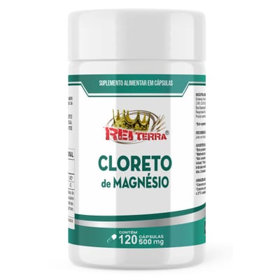 Cloreto de magnésio 500mg Rei Terra 120cps