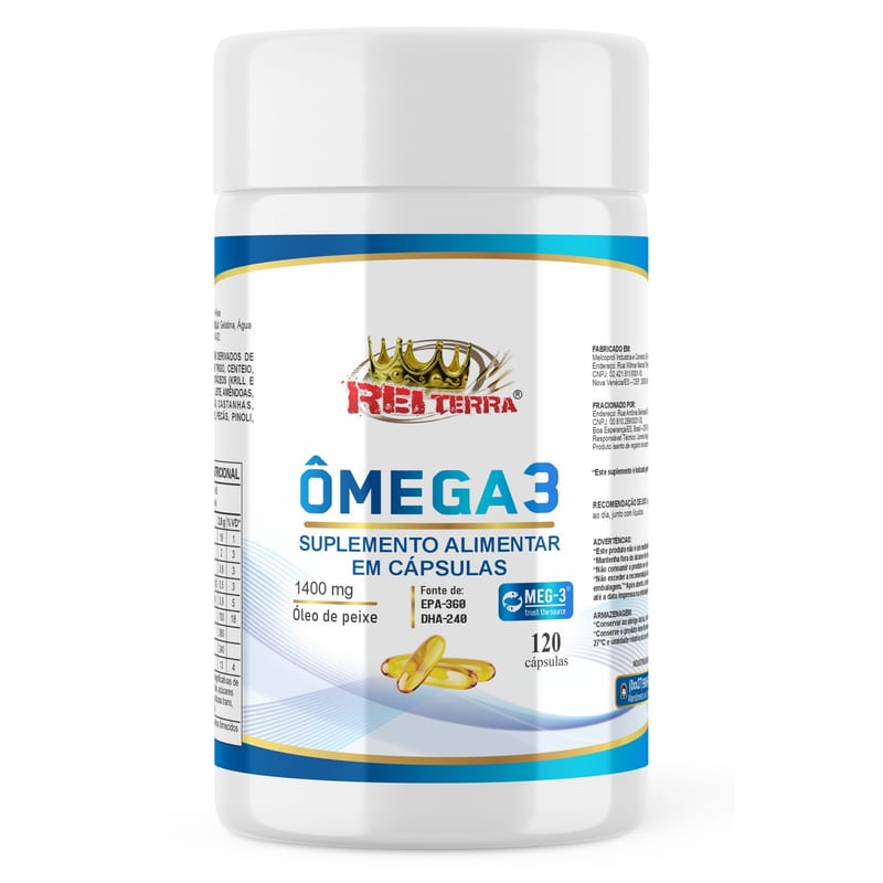 Ômega 3 1400mg Rei Terra 120cps