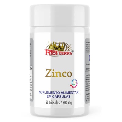 Zinco 500mg Rei Terra 60cps