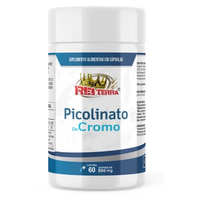 Picolinato de Cromo 500mg Rei Terra 60cps