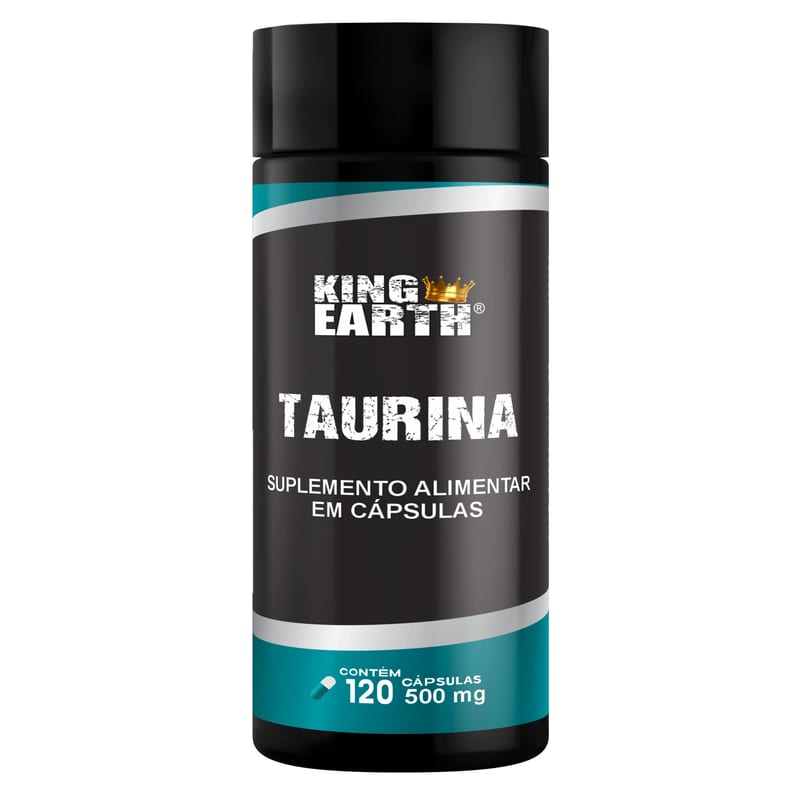 Taurina 500mg Rei Terra 120 cps
