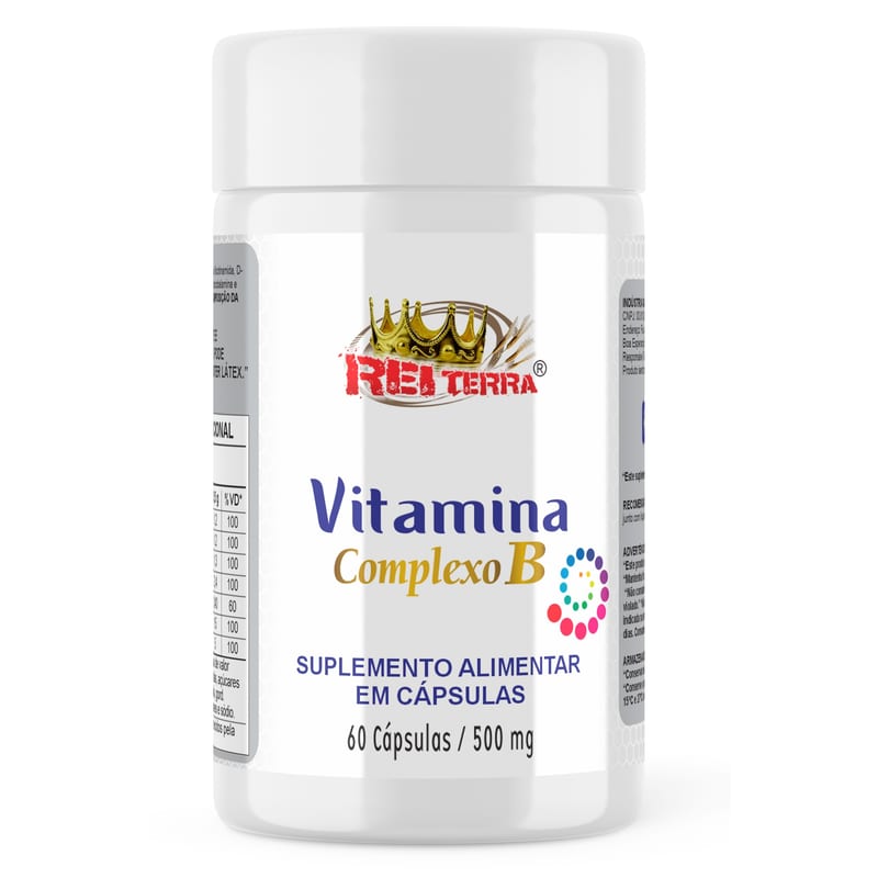 Complexo B 500mg Rei Terra 60cps