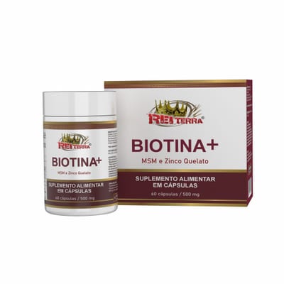 Biot.+MSM+Zinco 500mg Rei Terra 60cps