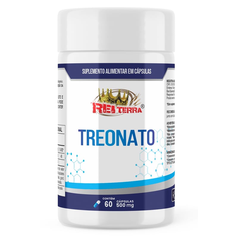 Mag Treonato 500mg Rei Terra 60cps
