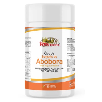 Ól. de sem.Abóbora 1400mg Rei Terra 120cps